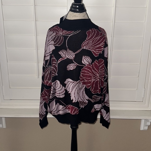 Eloquii Oversized Intarsia Sweater - Picture 1 of 15